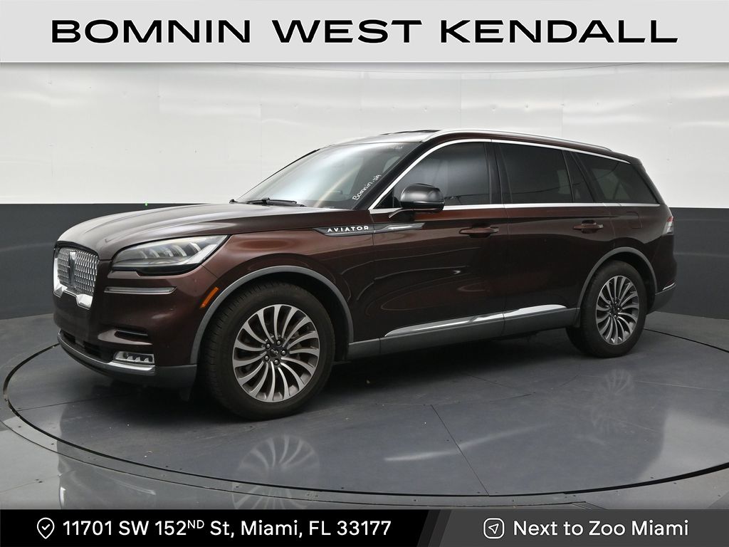 Red (Copper Metallic) 2020 Lincoln Aviator SUV / Crossover Rear-Wheel Drive Automatic