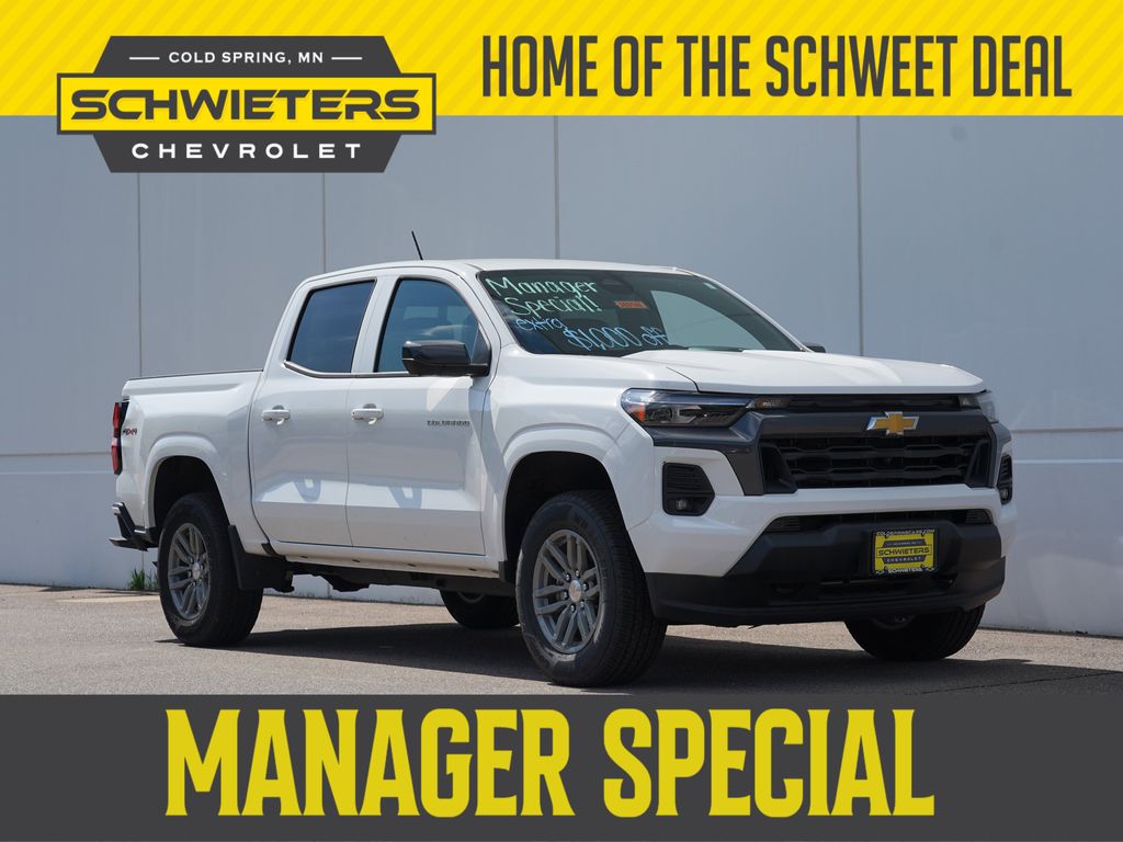 Summit White 2026 Chevrolet Colorado LT Crew Cab 4WD Pickup Truck Four-Wheel Drive 8-Speed Automatic