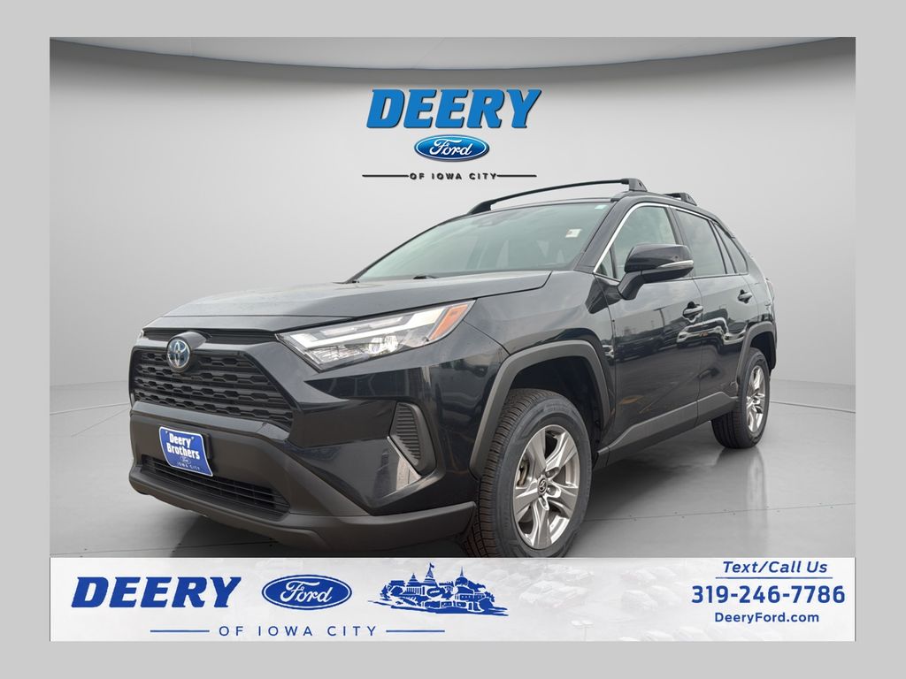 Midnight Black Metallic 2023 Toyota RAV4 Hybrid SUV / Crossover All-Wheel Drive Continuously Variable Transmission