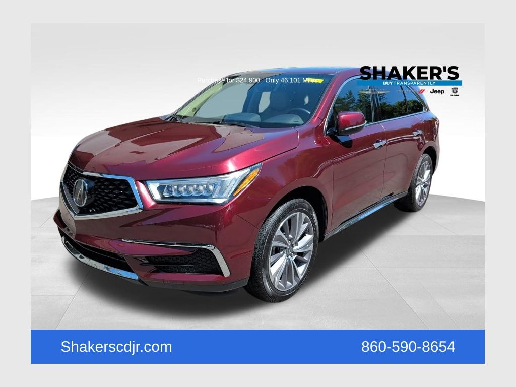 Red 2018 Acura MDX SUV / Crossover All-Wheel Drive 9-Speed Automatic
