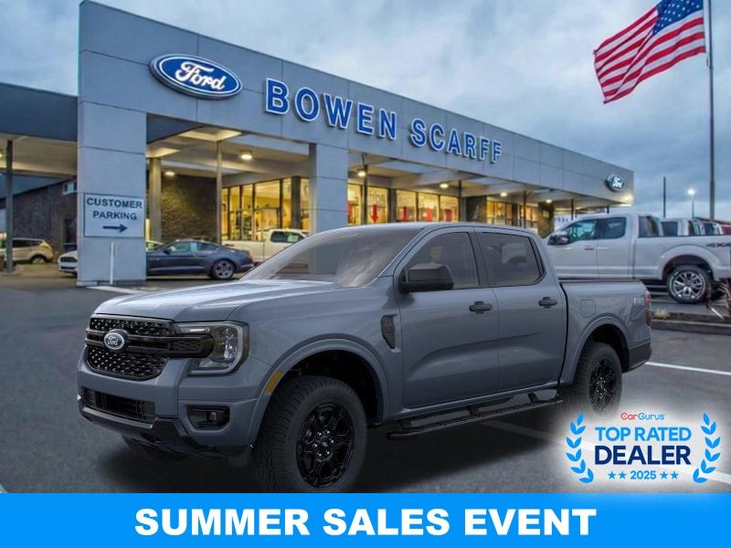 Blue (Azure Gray Metallic Tri-Coat) 2025 Ford Ranger Pickup Truck Four-Wheel Drive Automatic