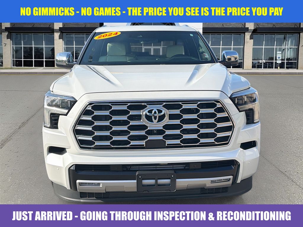 White (Wind Chill Pearl) 2024 Toyota Sequoia Capstone 4WD SUV / Crossover Four-Wheel Drive Automatic