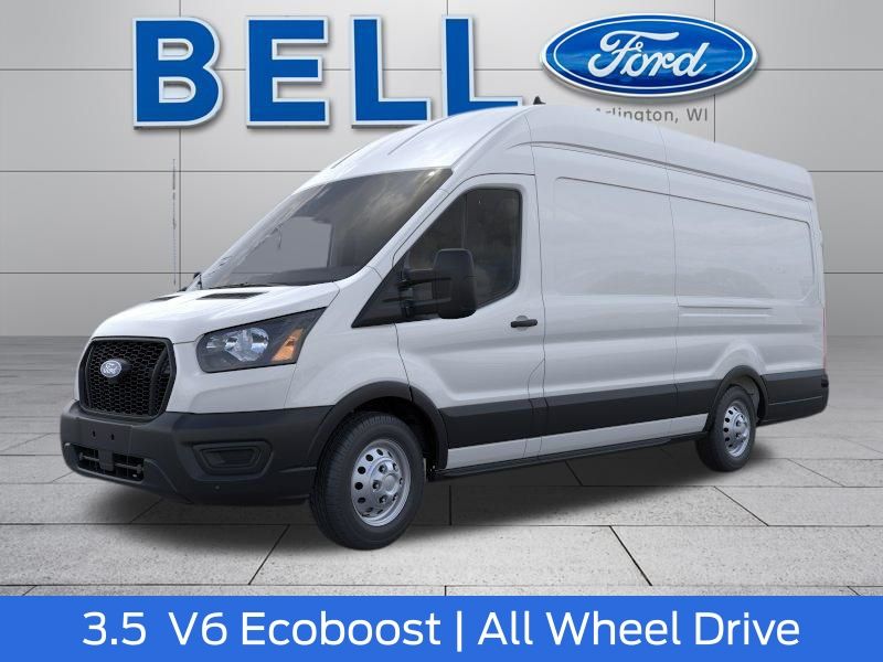 Oxford White 2026 Ford Transit Cargo Van All-Wheel Drive 