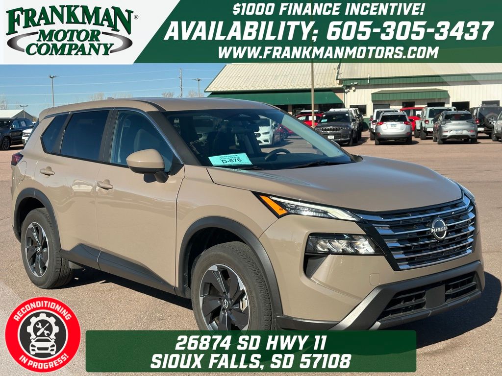 Baja Storm Metallic 2025 Nissan Rogue SV AWD SUV / Crossover All-Wheel Drive Continuously Variable Transmission