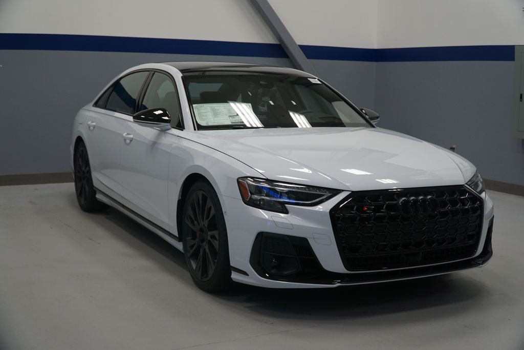 White 2027 Audi S8 Sedan All-Wheel Drive 8-Speed Automatic