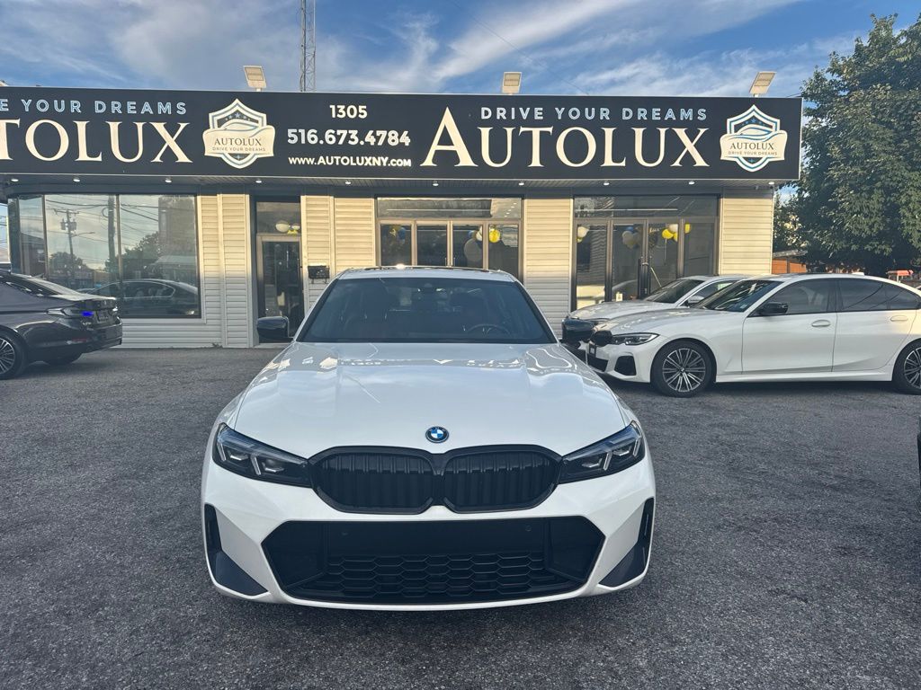Alpine White 2023 BMW 3 Series Sedan All-Wheel Drive 8-Speed Automatic