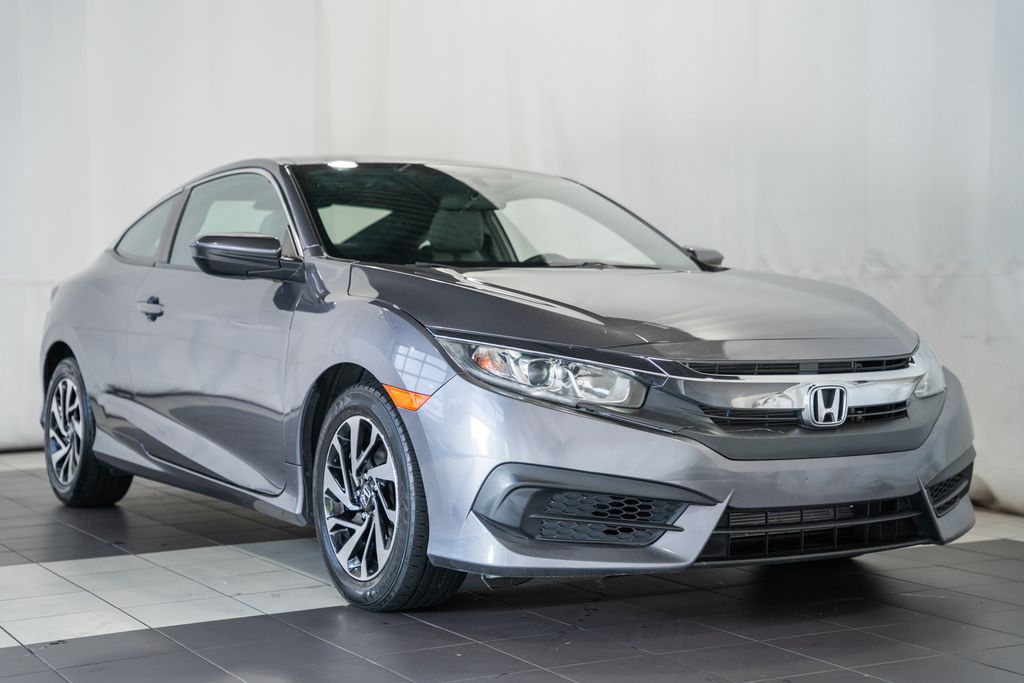 Gray (Modern Steel Metallic) 2018 Honda Civic Coupe Coupe Front-Wheel Drive Continuously Variable Transmission