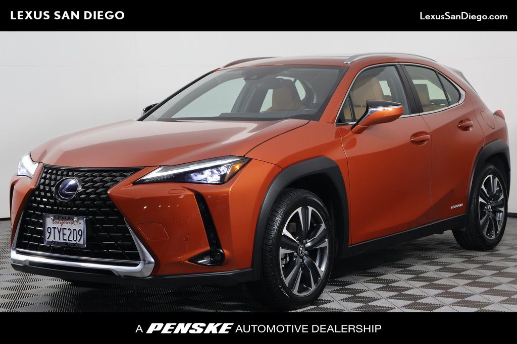 Cadmium Orange 2020 Lexus UX Hybrid SUV / Crossover All-Wheel Drive Continuously Variable Transmission