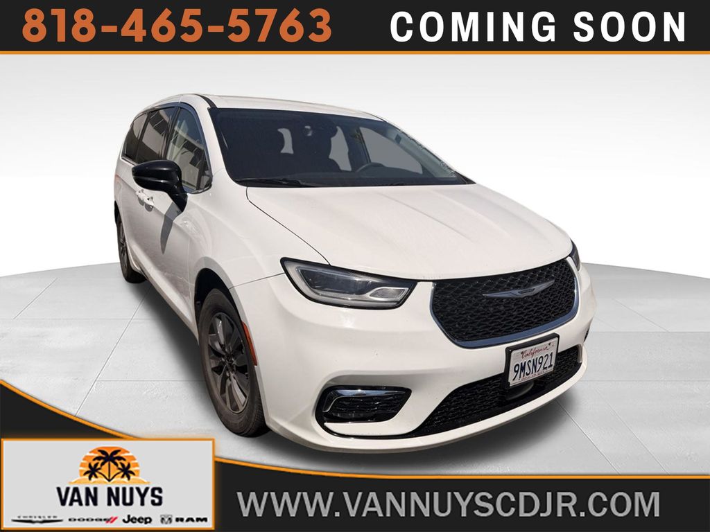 Bright White Clearcoat 2024 Chrysler Pacifica Hybrid Minivan Front-Wheel Drive Continuously Variable Transmission