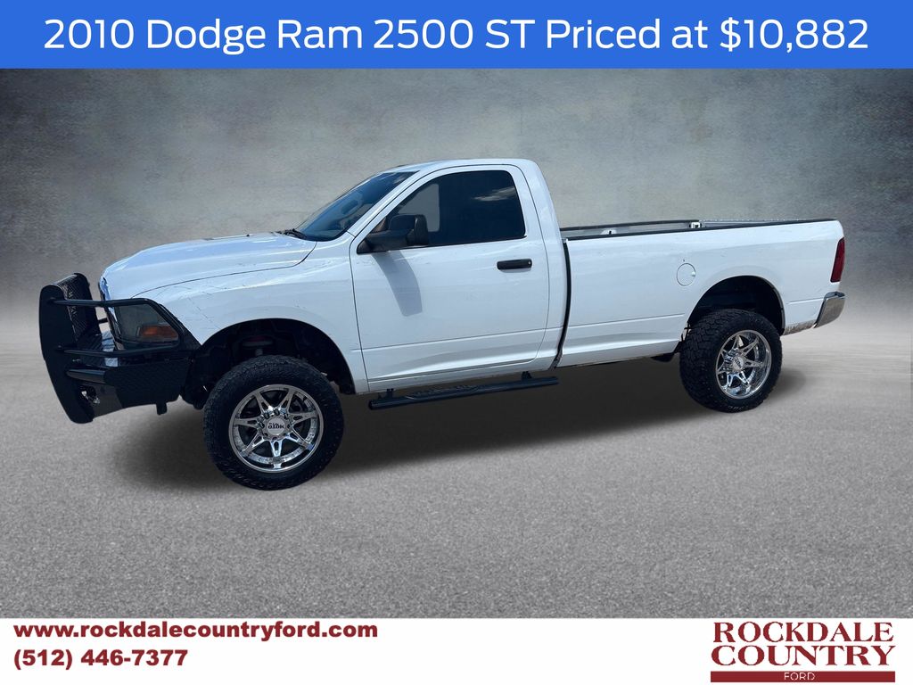 Bright White Clearcoat/Mineral Gray Metallic CC 2010 Dodge RAM 2500 Pickup Truck Four-Wheel Drive 5-Speed Automatic