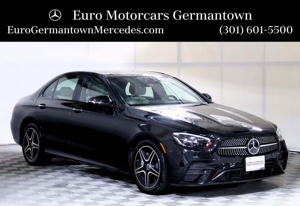 Obsidian Black Metallic 2023 Mercedes-Benz E-Class Sedan All-Wheel Drive 9-Speed Automatic