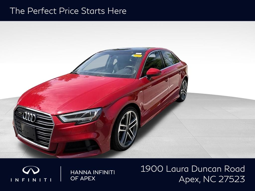Orange (Tango Red) 2018 Audi A3 Sedan All-Wheel Drive 6-Speed Automatic