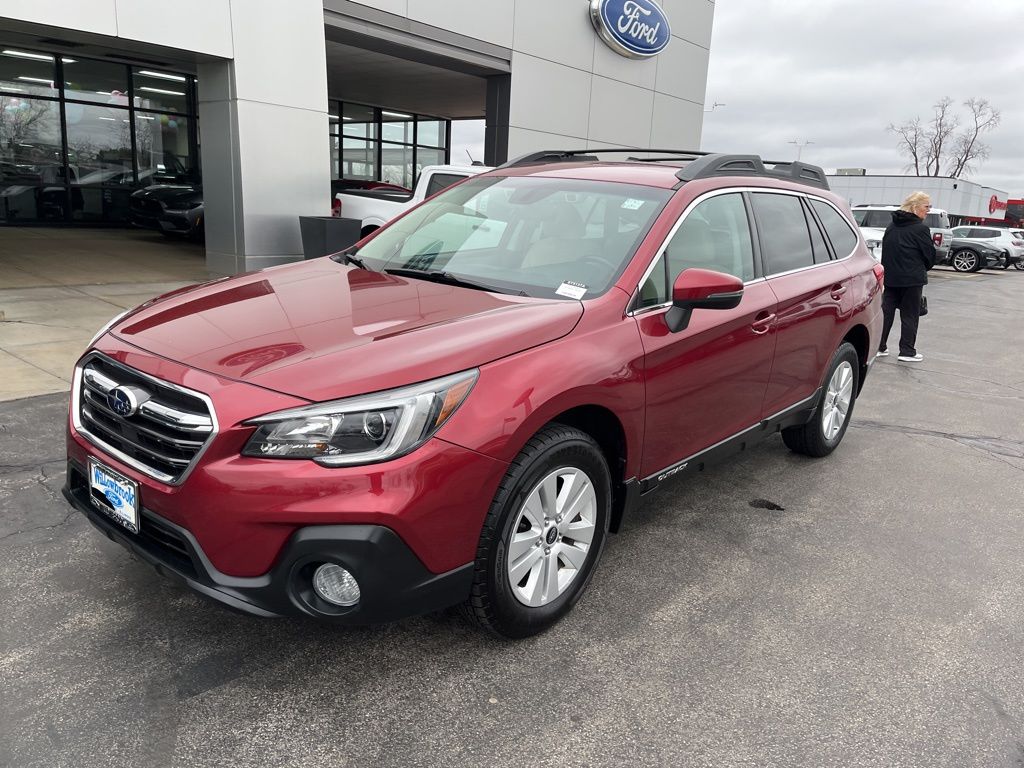 Crimson Red Pearl 2018 Subaru Outback 2.5i Premium AWD Wagon All-Wheel Drive Continuously Variable Transmission