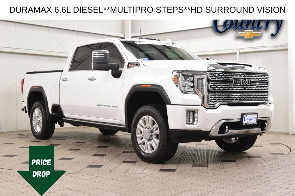 White Frost 2021 GMC Sierra 2500HD Pickup Truck Four-Wheel Drive Automatic