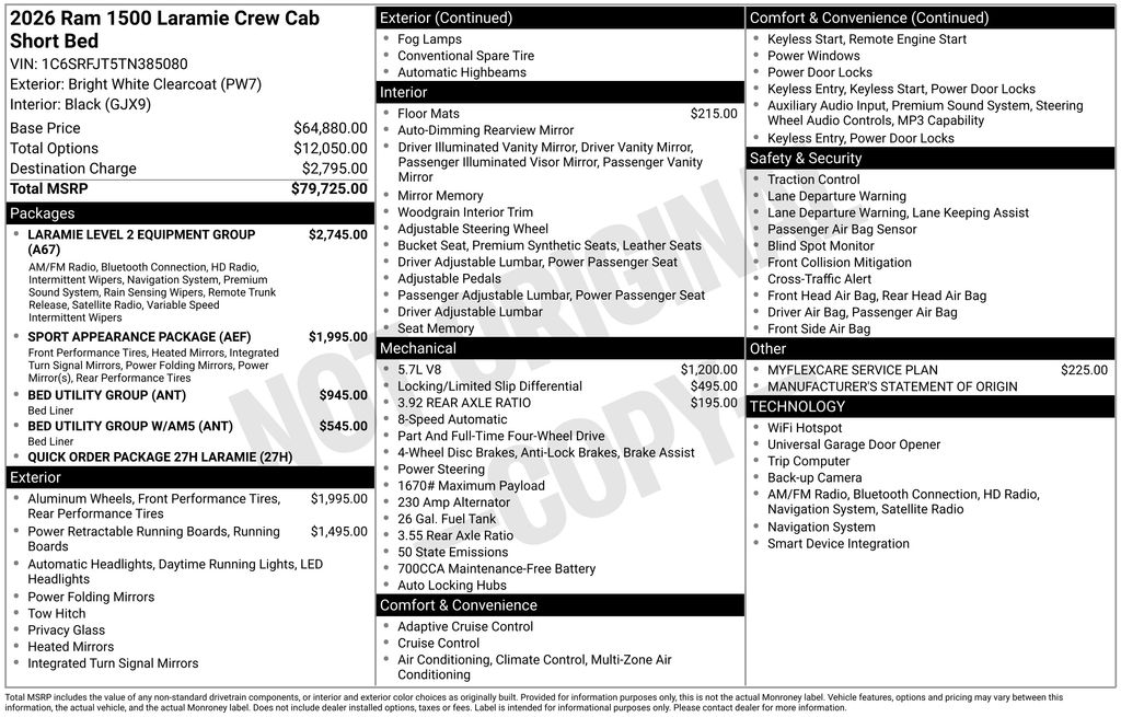 2026 RAM 1500 Laramie 4x4 Crew Cab 5'7's photo