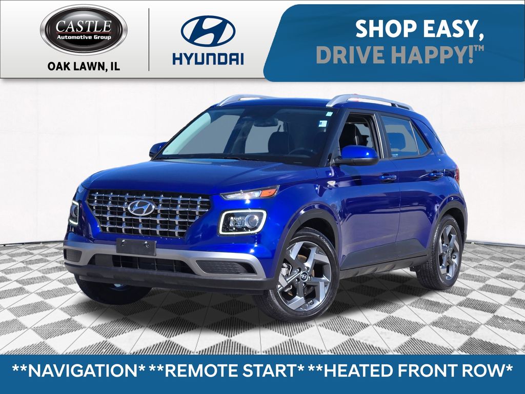 Intense Blue 2023 Hyundai Venue SUV / Crossover Front-Wheel Drive Continuously Variable Transmission