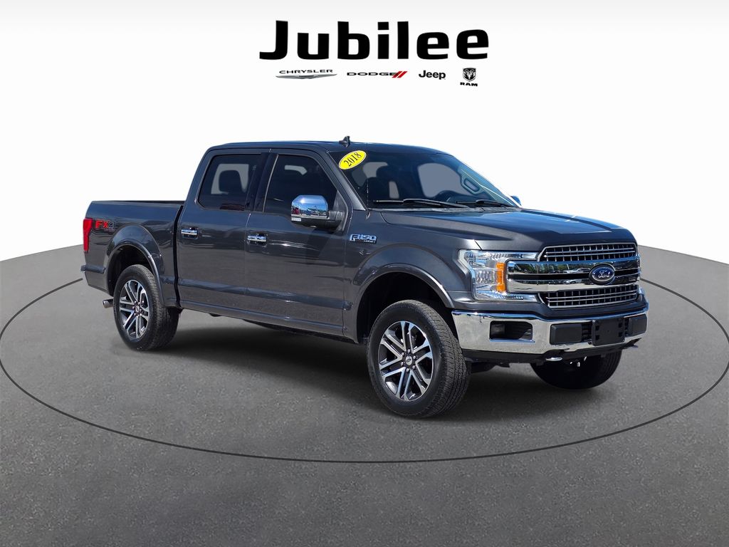 Gray (Magnetic) 2018 Ford F-150 Lariat SuperCrew 4WD Pickup Truck Four-Wheel Drive Automatic