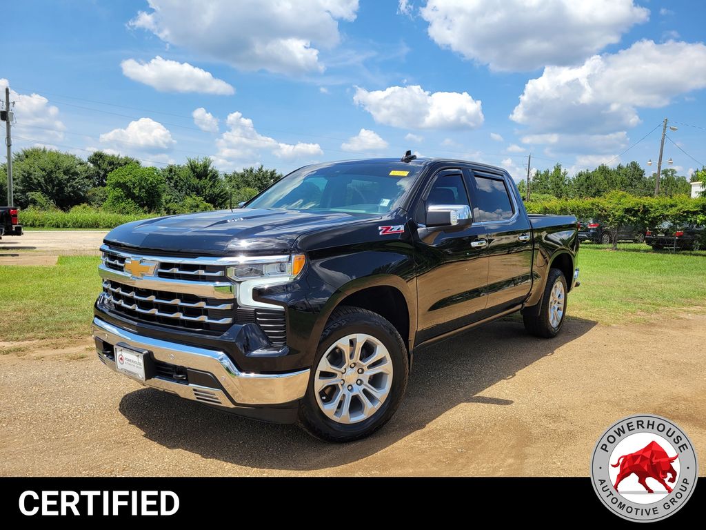 Black 2024 Chevrolet Silverado 1500 Pickup Truck Four-Wheel Drive Automatic