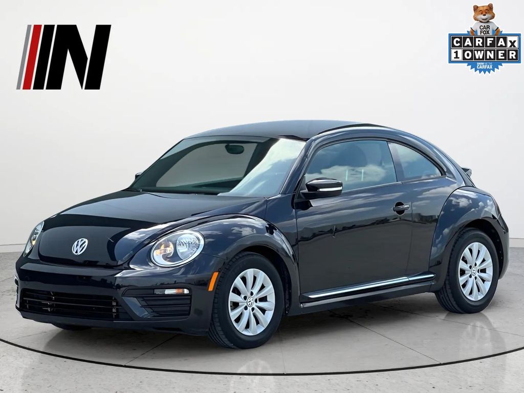Deep Black Pearl 2019 Volkswagen Beetle Hatchback Front-Wheel Drive 6-Speed Automatic