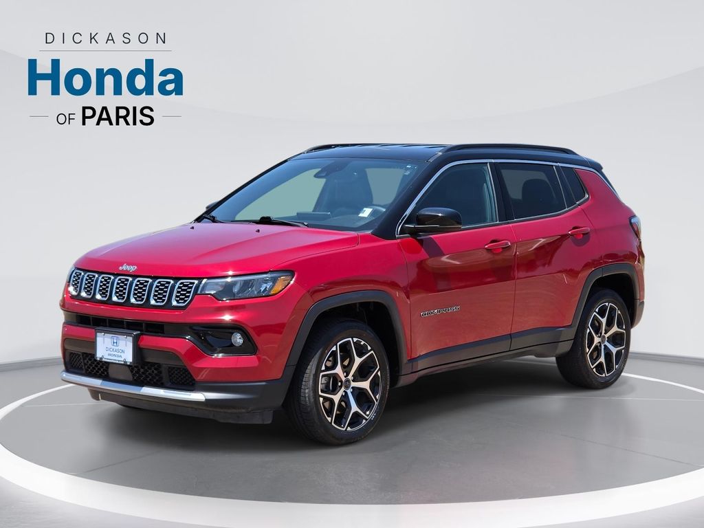 Red 2025 Jeep Compass SUV / Crossover Four-Wheel Drive 8-Speed Automatic