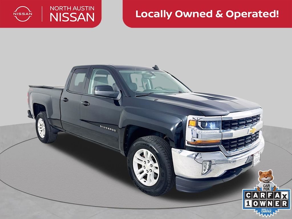 Black 2018 Chevrolet Silverado 1500 Pickup Truck Four-Wheel Drive 6-Speed Automatic Overdrive