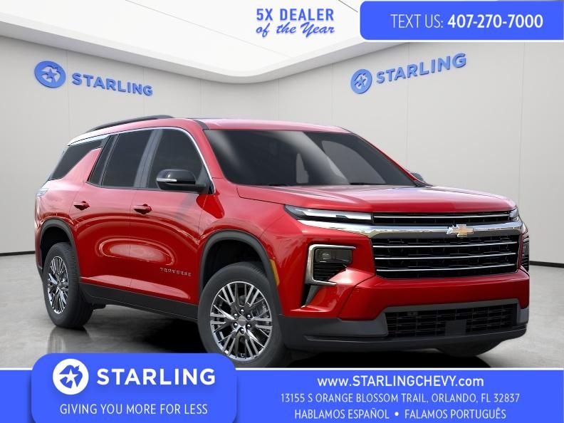 Radiant Red Tintcoat 2025 Chevrolet Traverse SUV / Crossover Front-Wheel Drive 8-Speed Automatic