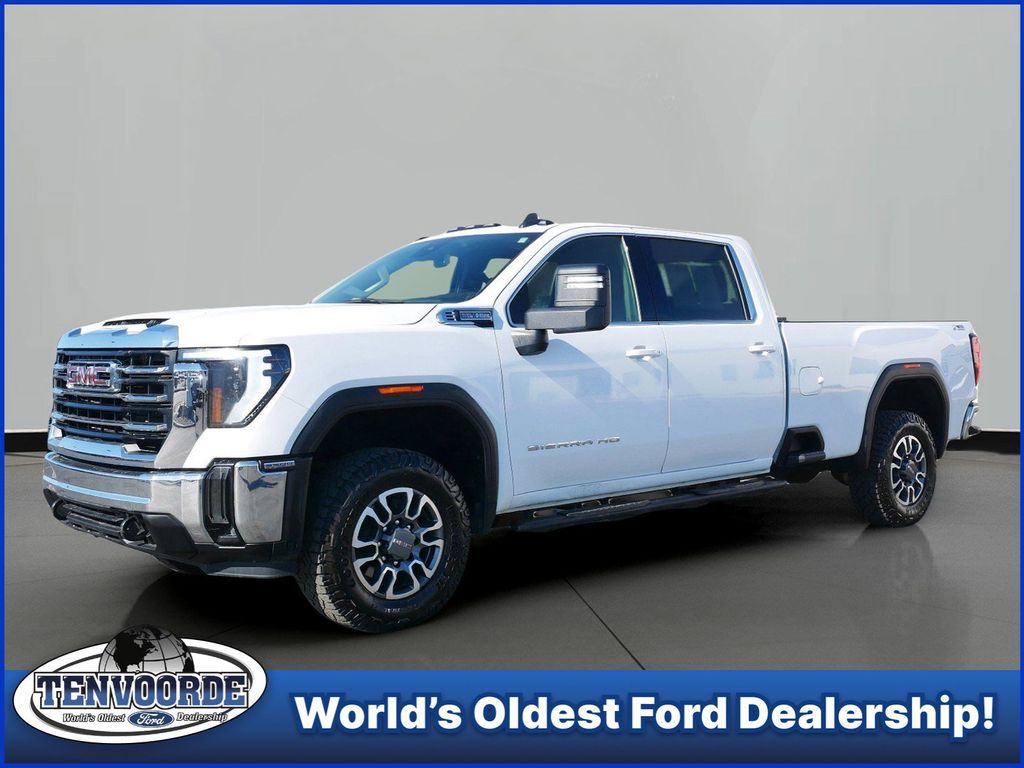 White 2024 GMC Sierra 3500HD Pickup Truck Four-Wheel Drive Automatic