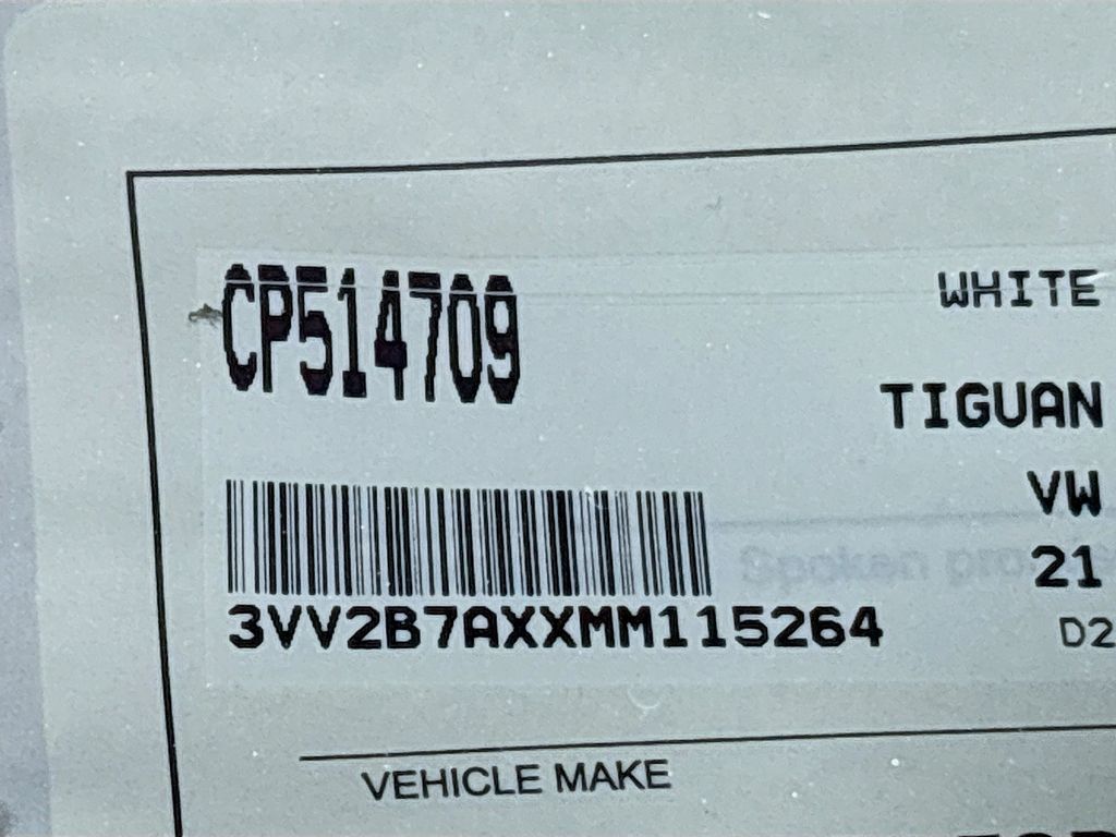 2021 Volkswagen Tiguan 2.0T SE