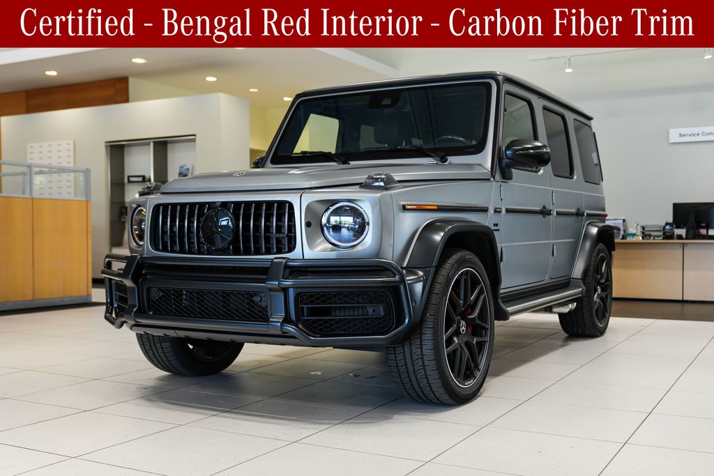 Gray (MANUFAKTUR Platinum Magno) 2024 Mercedes-Benz G-Class AMG G 63 4MATIC SUV / Crossover All-Wheel Drive 9-Speed Automatic