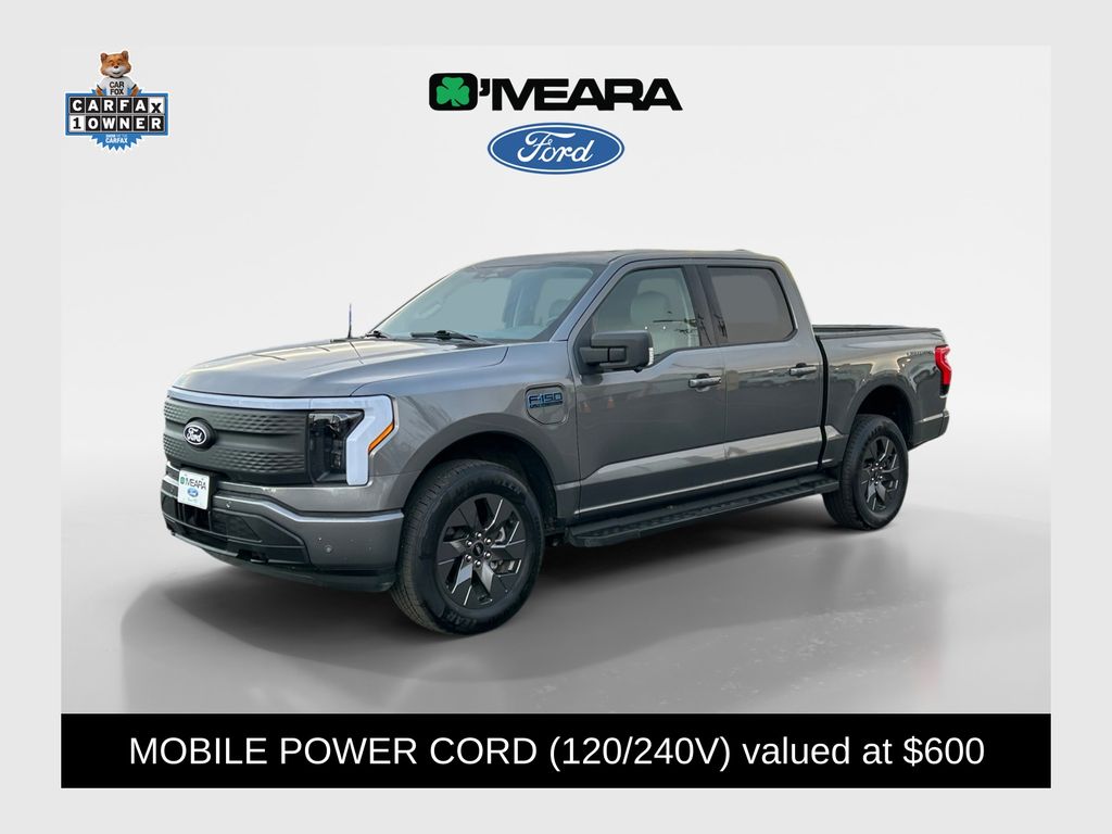 Carbonized Gray Metallic 2025 Ford F-150 Lightning Flash SuperCrew AWD Pickup Truck All-Wheel Drive Automatic