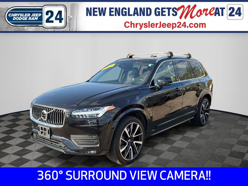 Onyx Black Metallic 2021 Volvo XC90 T6 Momentum 7-Passenger AWD SUV / Crossover All-Wheel Drive Automatic