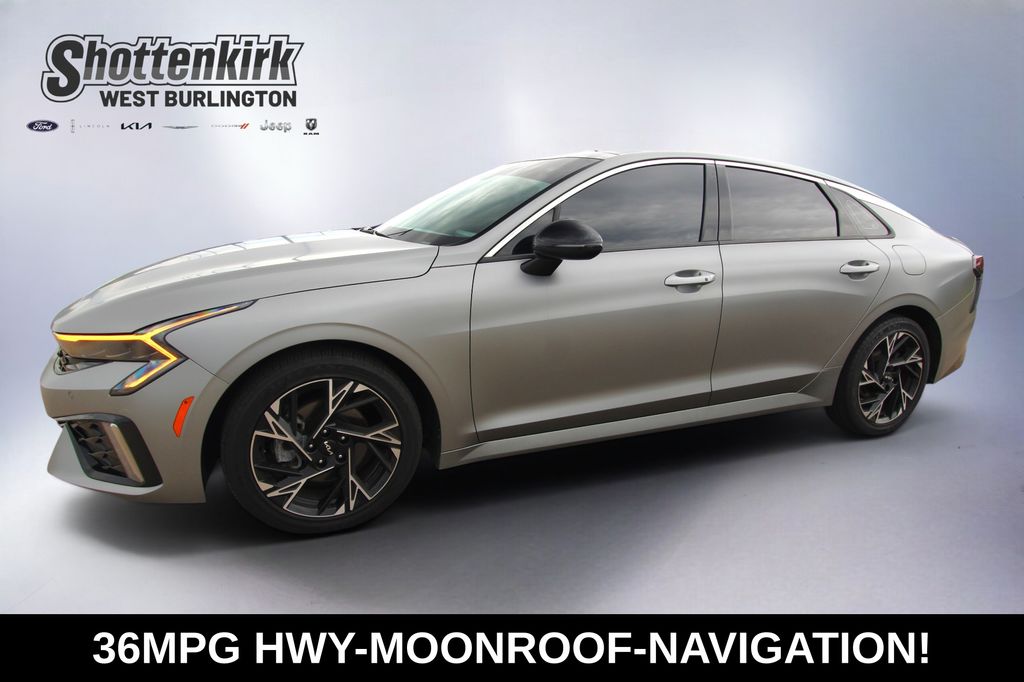 Steel Matte Gray 2025 Kia K5 Sedan Front-Wheel Drive 8-Speed Automatic
