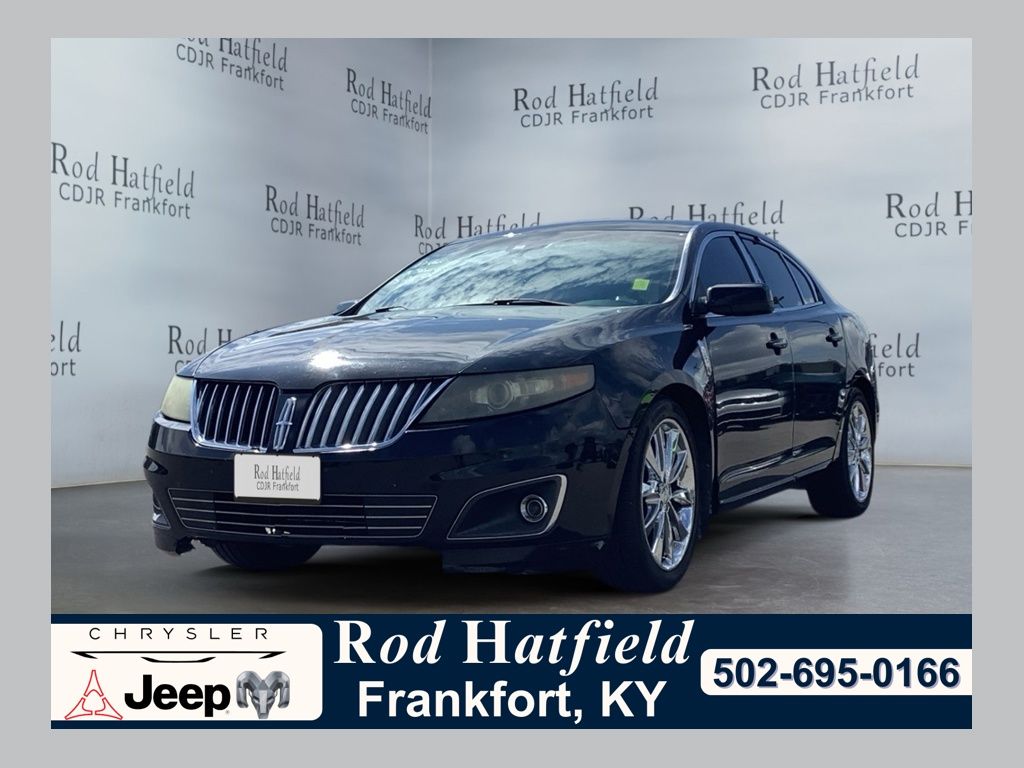 Black 2010 Lincoln MKS Sedan All-Wheel Drive 6-Speed Automatic