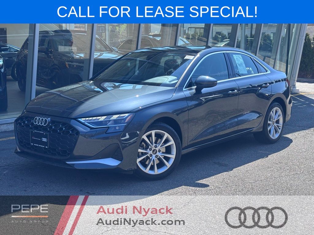 Manhattan Gray Metallic 2025 Audi A3 quattro Premium 40 TFSI Sedan All-Wheel Drive 7-Speed Automatic