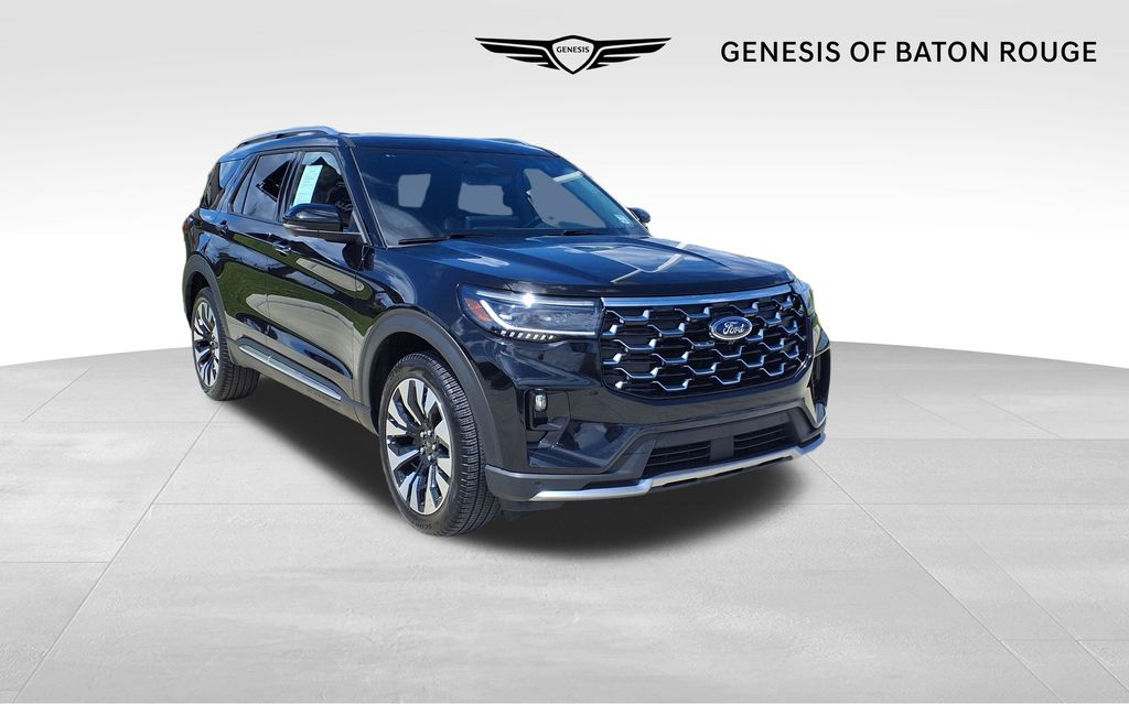 Black Metallic 2025 Ford Explorer Platinum AWD SUV / Crossover All-Wheel Drive Automatic