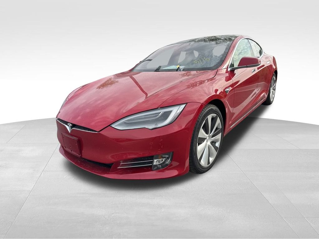2020 Red Multi-Coat Tesla Model S Long Range AWD Hatchback