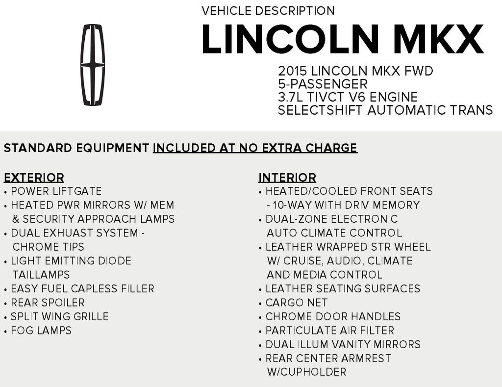 2015 Lincoln MKX Base 19