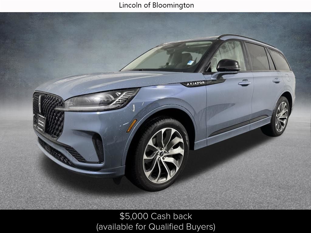 Whisper Blue Metallic Clearcoat 2026 Lincoln Aviator SUV / Crossover All-Wheel Drive Automatic