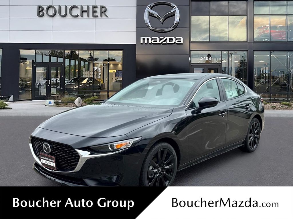 Jet Black Mica 2026 Mazda MAZDA3 Sedan Front-Wheel Drive 6-Speed Automatic