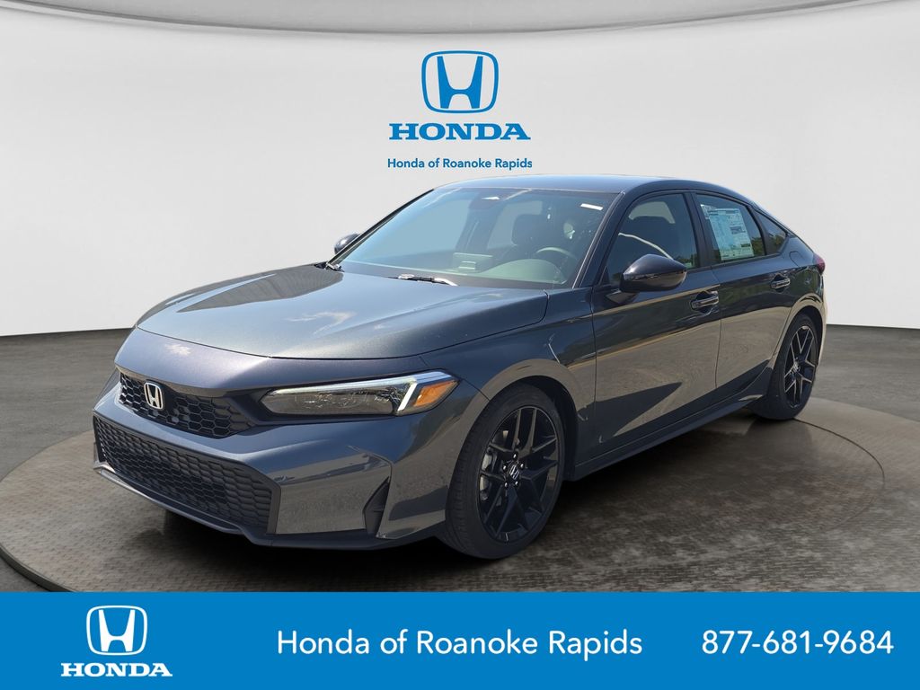 Meteorite Gray Metallic 2026 Honda Civic Hatchback Hatchback Front-Wheel Drive Continuously Variable Transmission