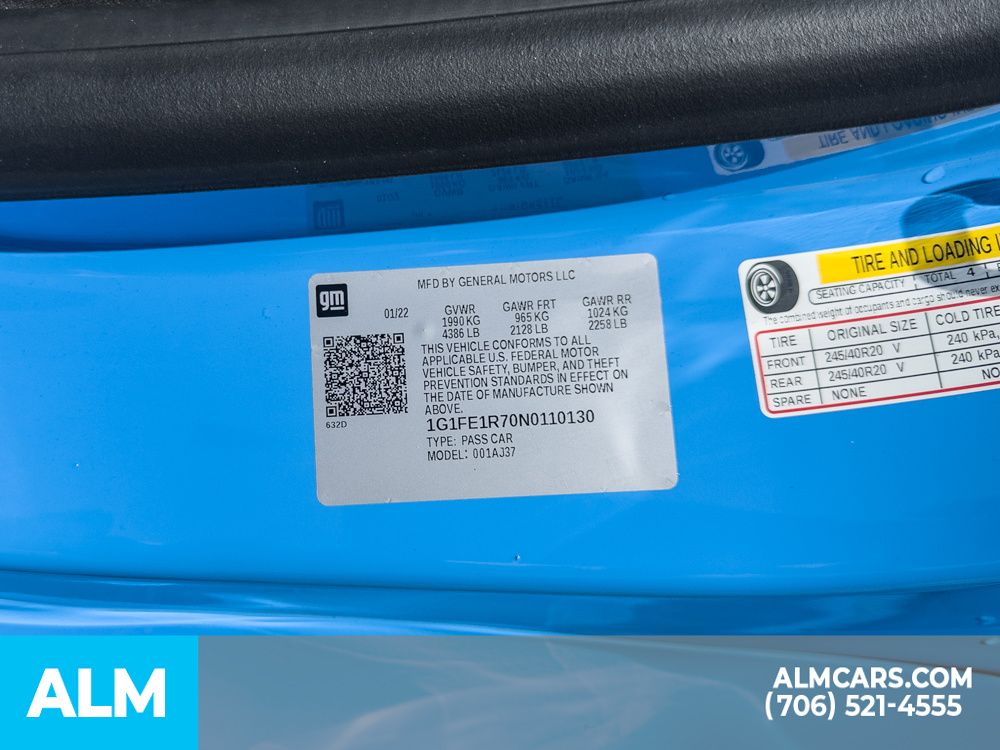 Used 2022 Blue Chevrolet LT1 image 46