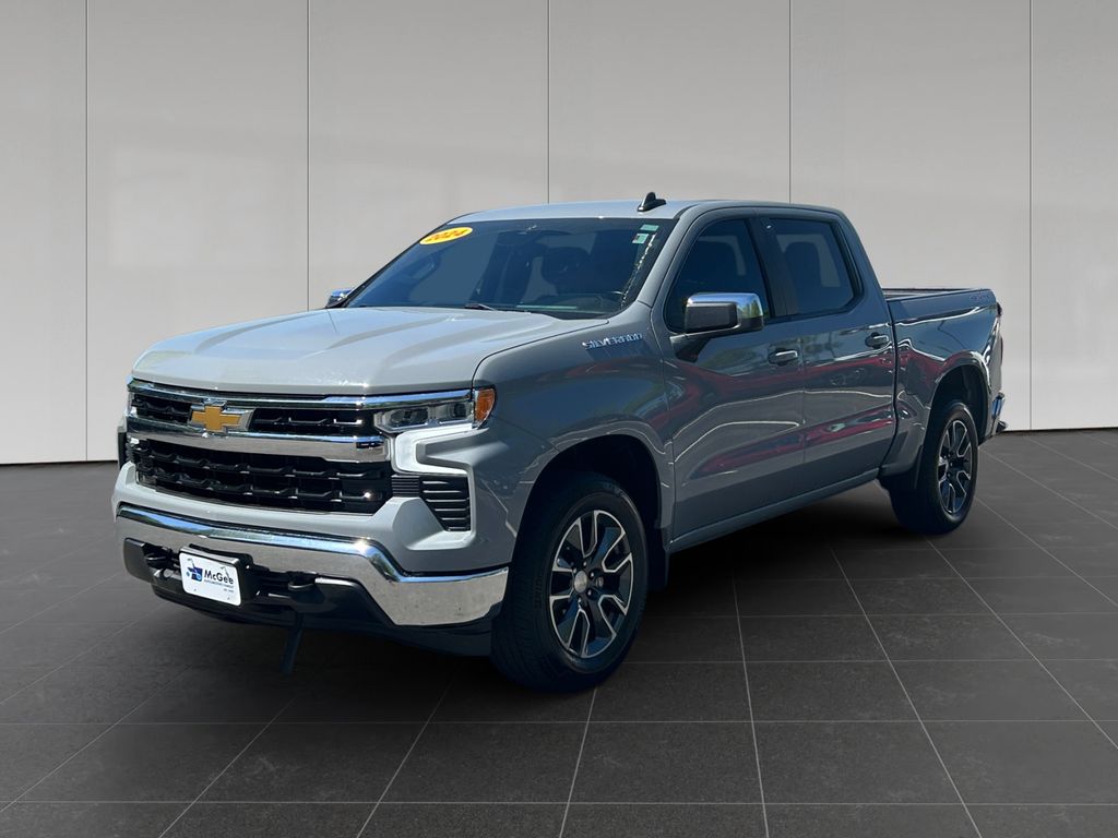 Slate Gray Metallic 2024 Chevrolet Silverado 1500 LT Crew Cab 4WD Pickup Truck Four-Wheel Drive 8-Speed Automatic