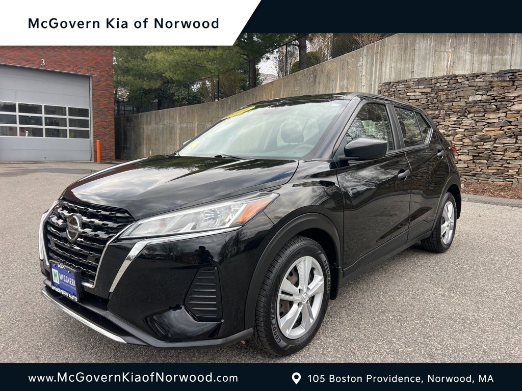 Super Black 2021 Nissan Kicks S FWD SUV / Crossover Front-Wheel Drive Continuously Variable Transmission