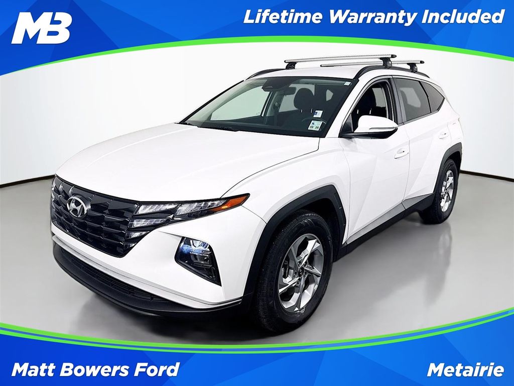 Quartz White 2022 Hyundai Tucson SUV / Crossover Front-Wheel Drive 8-Speed Automatic