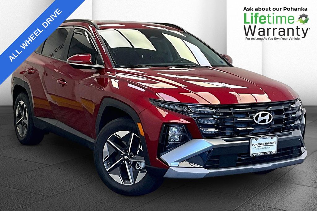 Ultimate Red 2025 Hyundai Tucson SUV / Crossover All-Wheel Drive 8-Speed Automatic