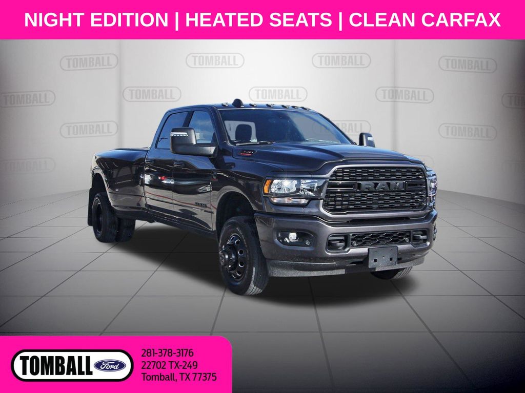 Gray (Granite Crystal Metallic Clearcoat) 2024 RAM 3500 Pickup Truck Four-Wheel Drive 6-Speed Automatic