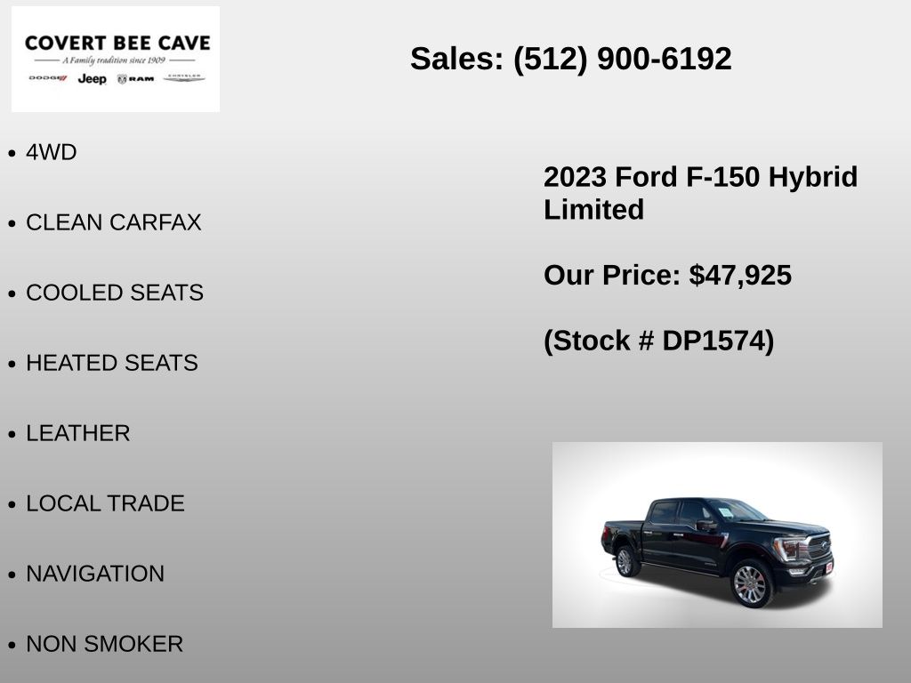 Used Car 2023 Ford F-150  Limited For Sale Under $50,000 In Austin, Texas