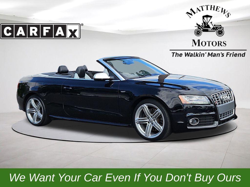 Brilliant Black/Black Roof 2010 Audi S5 3.0T quattro Prestige Cabriolet AWD Convertible All-Wheel Drive 7-Speed Automatic