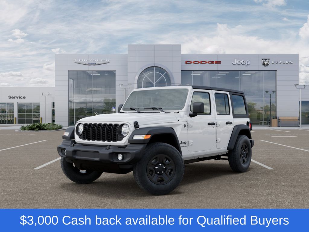 Bright White Clearcoat 2026 Jeep Wrangler SUV / Crossover Four-Wheel Drive 8-Speed Automatic