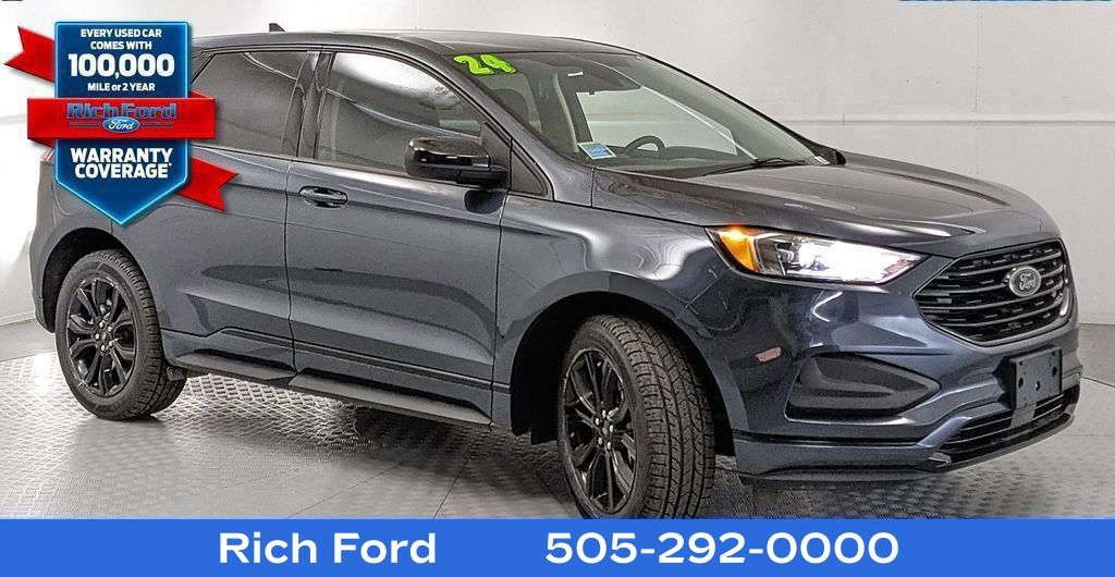 Blue Metallic 2024 Ford Edge SE AWD SUV / Crossover All-Wheel Drive 8-Speed Automatic